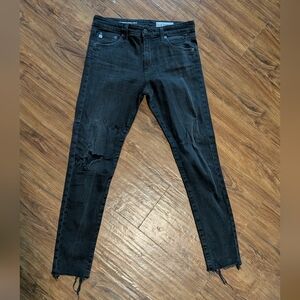 AG Adriano Goldschmied Charcoal Skinny Jeans